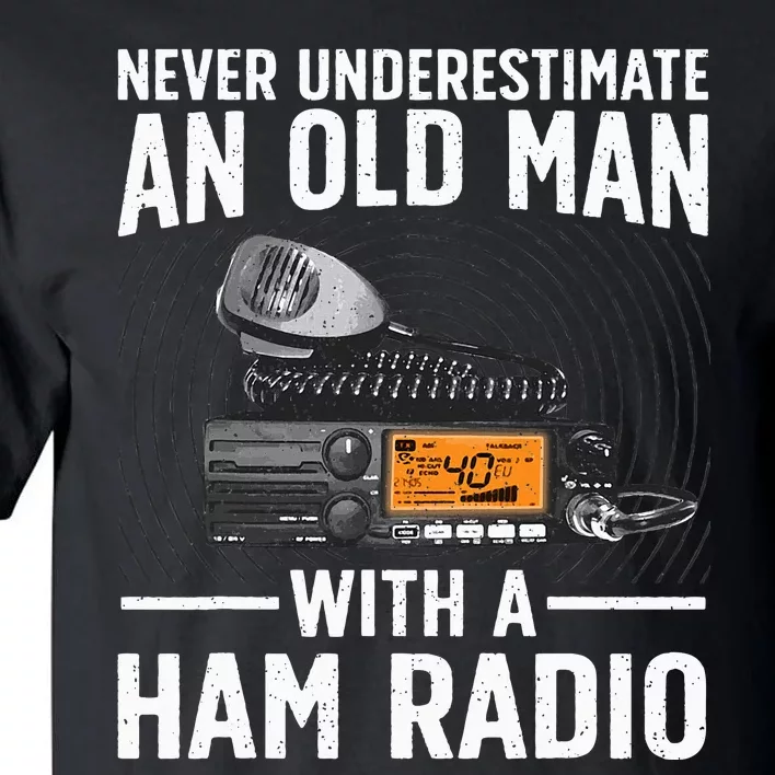 Ham Radio Art For Grandpa Amateur Radio Ham Operator Tall T-Shirt