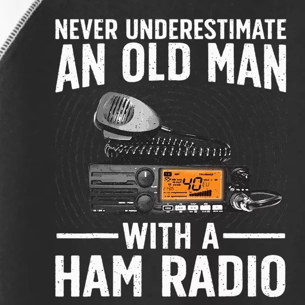 Ham Radio Art For Grandpa Amateur Radio Ham Operator Toddler Fine Jersey T-Shirt