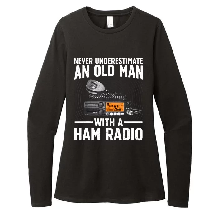 Ham Radio Art For Grandpa Amateur Radio Ham Operator Womens CVC Long Sleeve Shirt