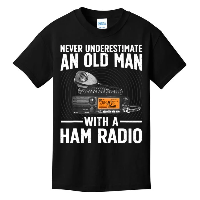 Ham Radio Art For Grandpa Amateur Radio Ham Operator Kids T-Shirt