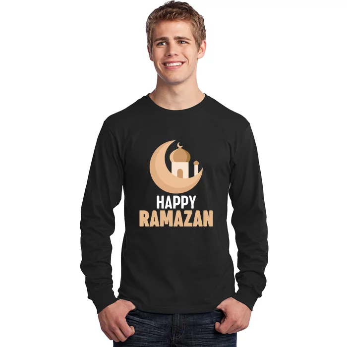 Happy Ramadan Arabic Calligraphy Gift For Ramadan Mubarak Long Sleeve Shirt