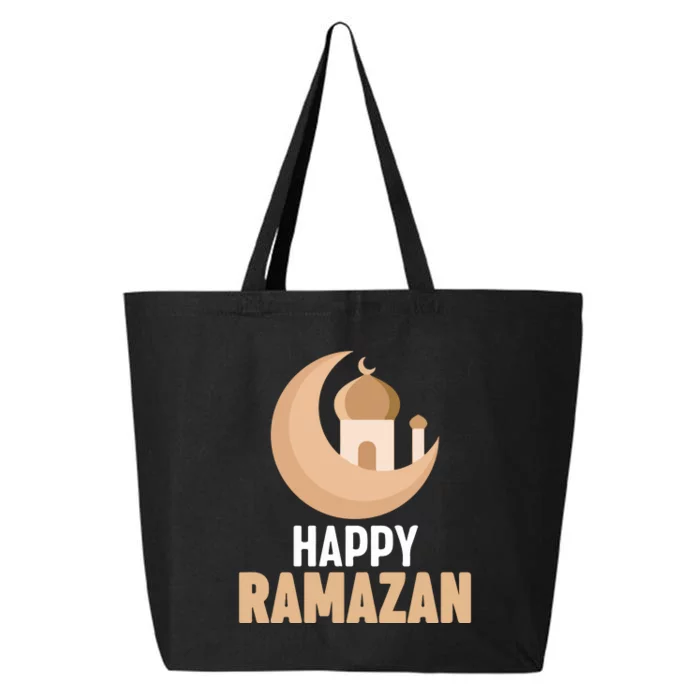 Happy Ramadan Arabic Calligraphy Gift For Ramadan Mubarak 25L Jumbo Tote