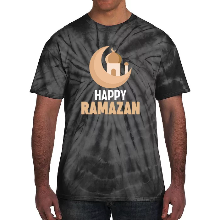 Happy Ramadan Arabic Calligraphy Gift For Ramadan Mubarak Tie-Dye T-Shirt