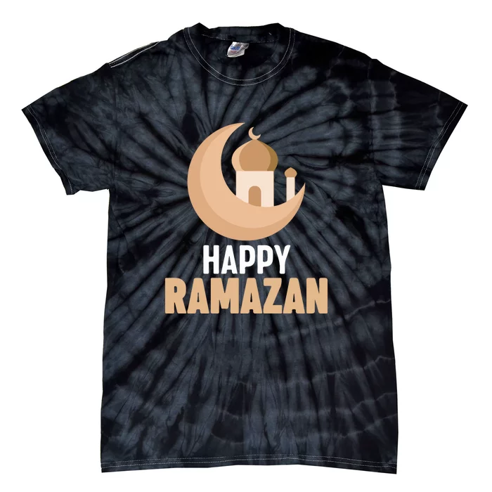 Happy Ramadan Arabic Calligraphy Gift For Ramadan Mubarak Tie-Dye T-Shirt