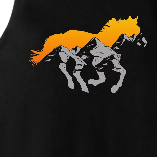 Horse Riding Apparel Mountain And Horse Ladies Tri-Blend Wicking Tank