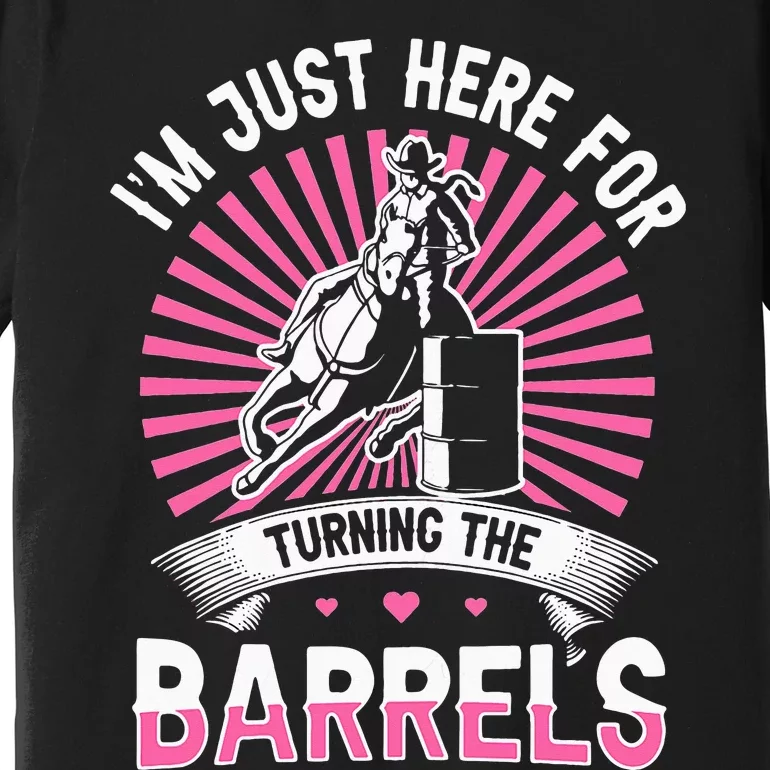 Horse Riding Barrel Racing Design for a Barrel Racer Premium T-Shirt