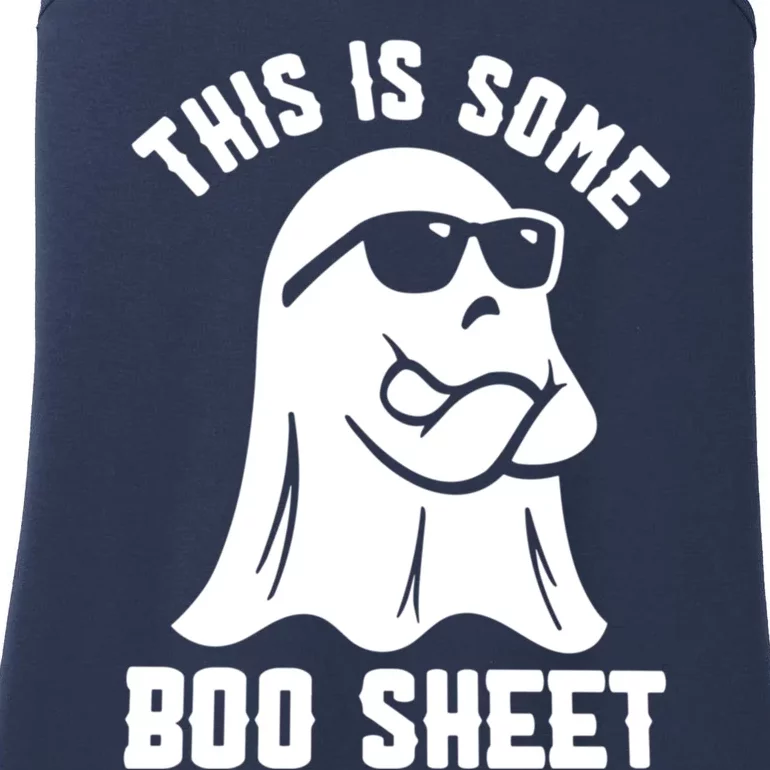 Halloween Retro Boo Ghost This Is Some Boo Sheet Ladies Essential Tank