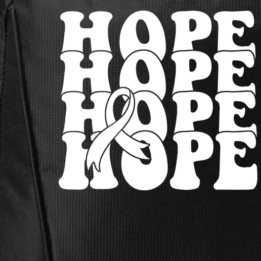 Hope Ribbon Breast Cancer Awareness Month City Backpack