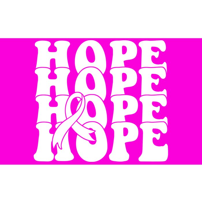 Hope Ribbon Breast Cancer Awareness Month Bumper Sticker