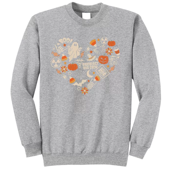 Halloween Radiology Boo Crew Heart Xray Tech Fall Autumn Tall Sweatshirt