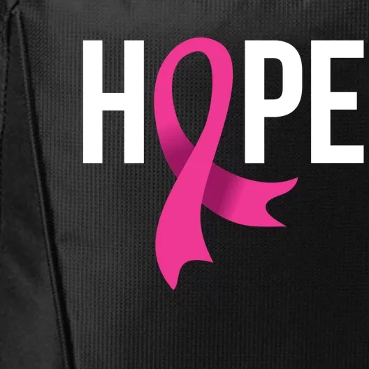 Hope Ribbon Breast Cancer Awareness Month City Backpack