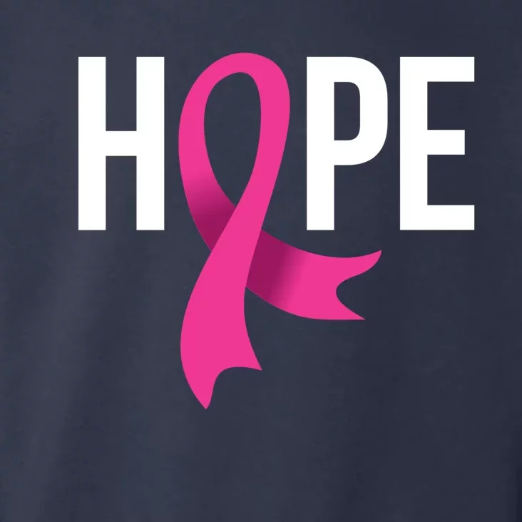 Hope Ribbon Breast Cancer Awareness Month Toddler Hoodie