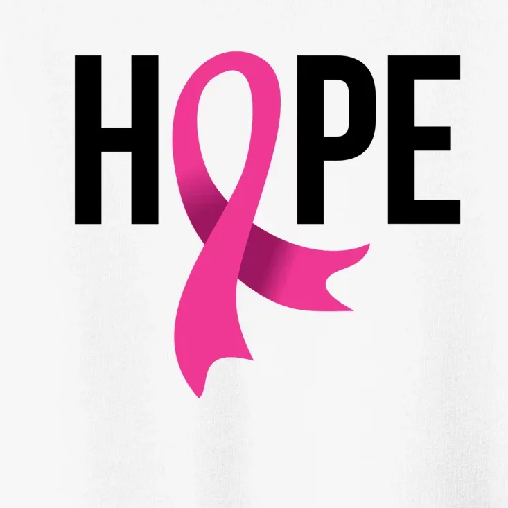 Hope Ribbon Breast Cancer Awareness Month Toddler T-Shirt