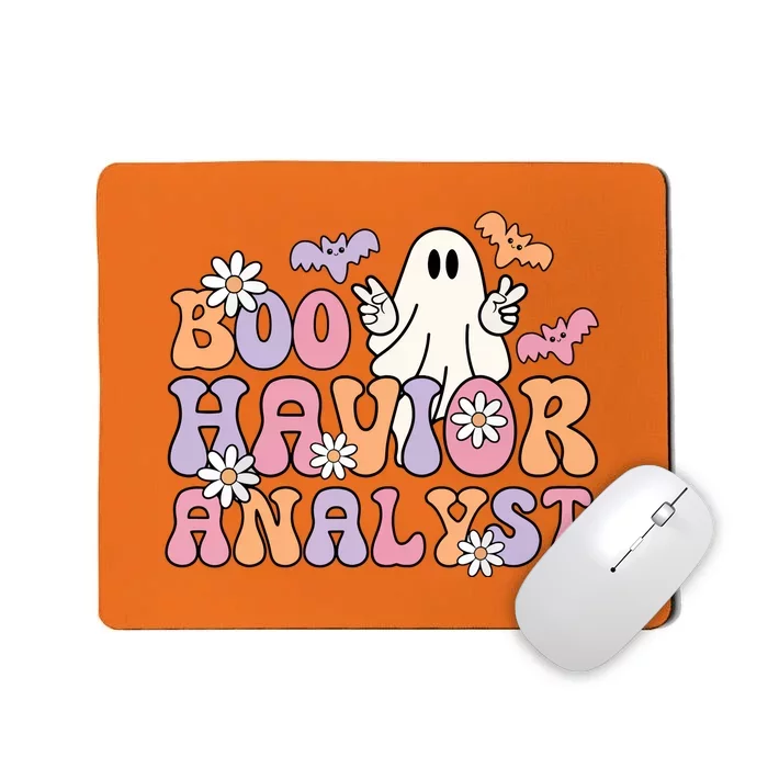 Halloween Retro Boo ABA Therapist BCBA Behavior Analyst Mousepad