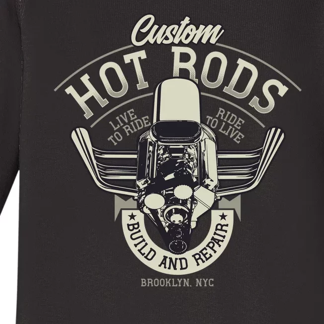 Hot Rods Build And Repair Baby Long Sleeve Bodysuit