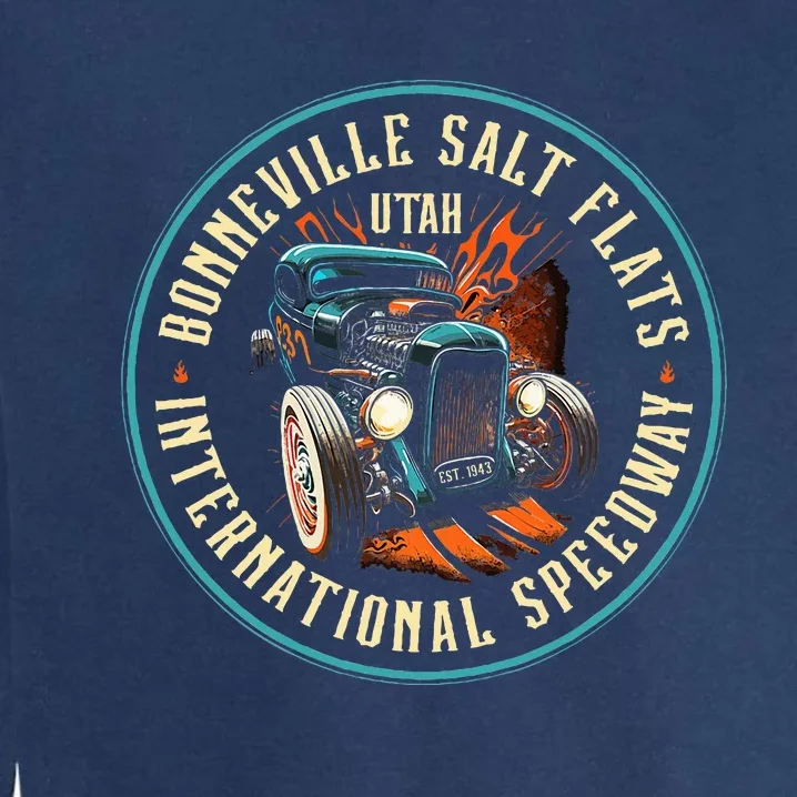 Hot Rod Bonneville Salt Flats Speedway Garment-Dyed Sweatshirt