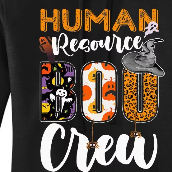 Human Resource Boo Crew Halloween Matching HR Manager Women's Pullover Hoodie