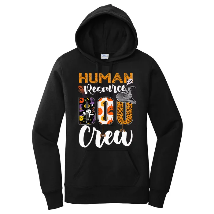 Human Resource Boo Crew Halloween Matching HR Manager Women's Pullover Hoodie