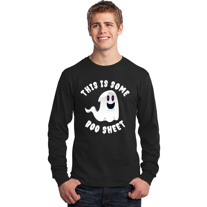 Halloween Retro Boo Ghost This Is Some Boo Sheet Long Sleeve Shirt