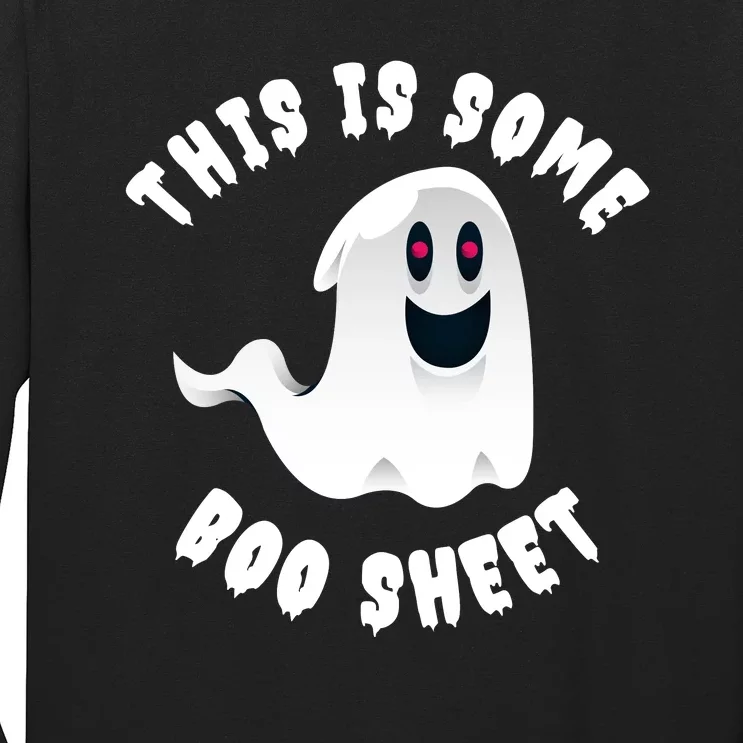 Halloween Retro Boo Ghost This Is Some Boo Sheet Long Sleeve Shirt