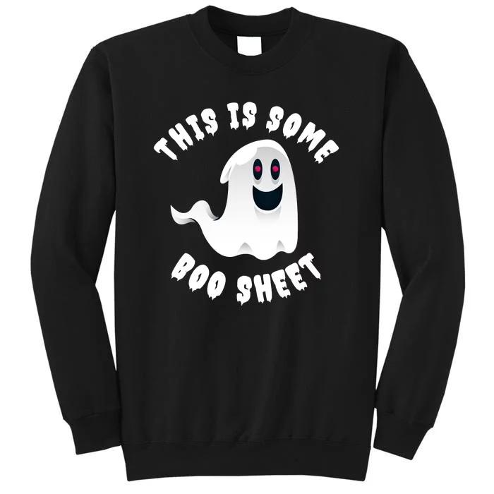 Halloween Retro Boo Ghost This Is Some Boo Sheet Tall Sweatshirt