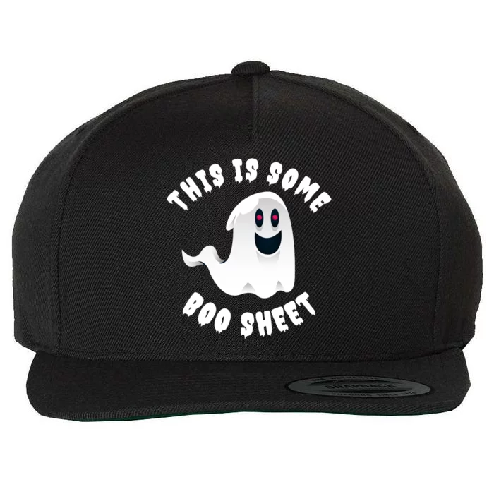 Halloween Retro Boo Ghost This Is Some Boo Sheet Wool Snapback Cap