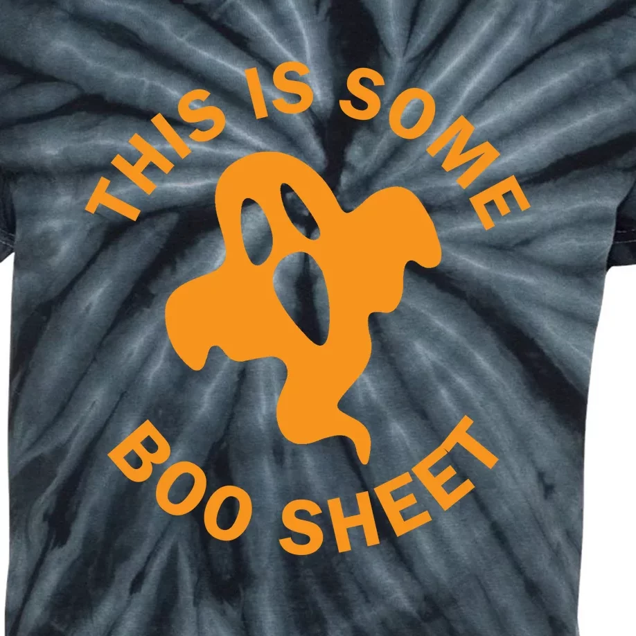 Halloween Retro Boo Ghost This Is Some Boo Sheet Kids Tie-Dye T-Shirt