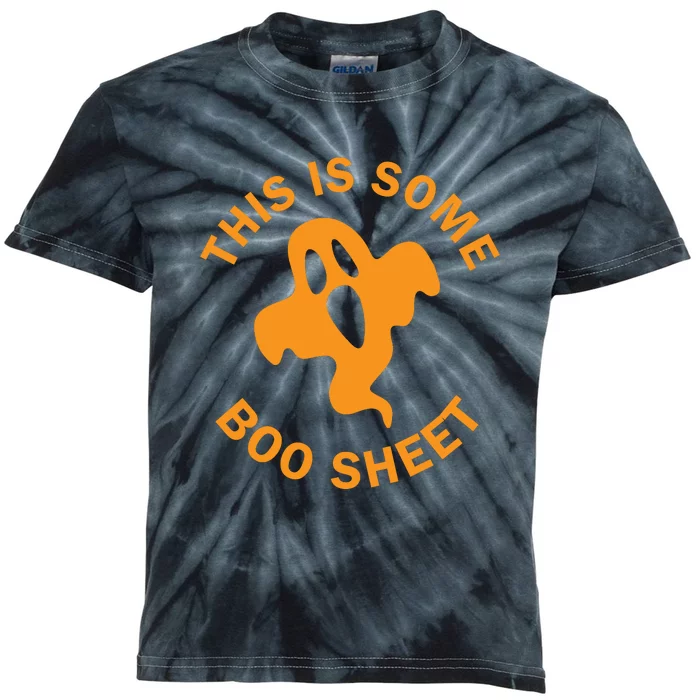 Halloween Retro Boo Ghost This Is Some Boo Sheet Kids Tie-Dye T-Shirt