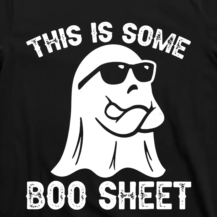 Halloween Retro Boo Ghost This Is Some Boo Sheet T-Shirt