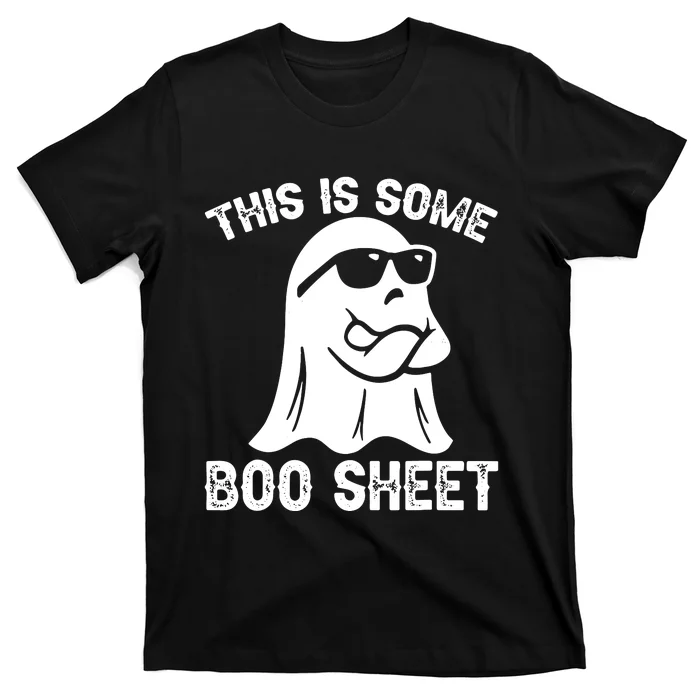 Halloween Retro Boo Ghost This Is Some Boo Sheet T-Shirt