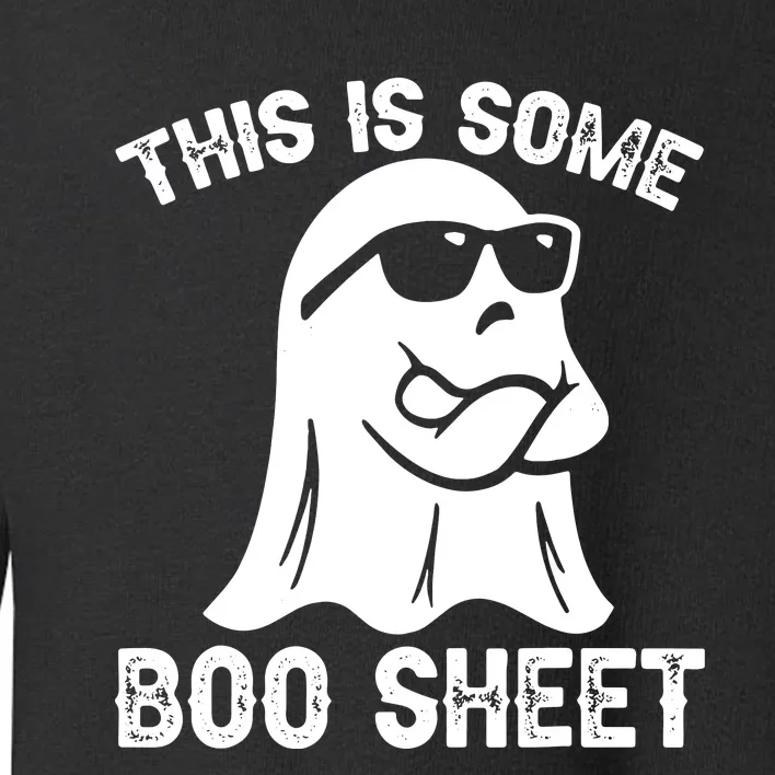 Halloween Retro Boo Ghost This Is Some Boo Sheet Toddler Sweatshirt