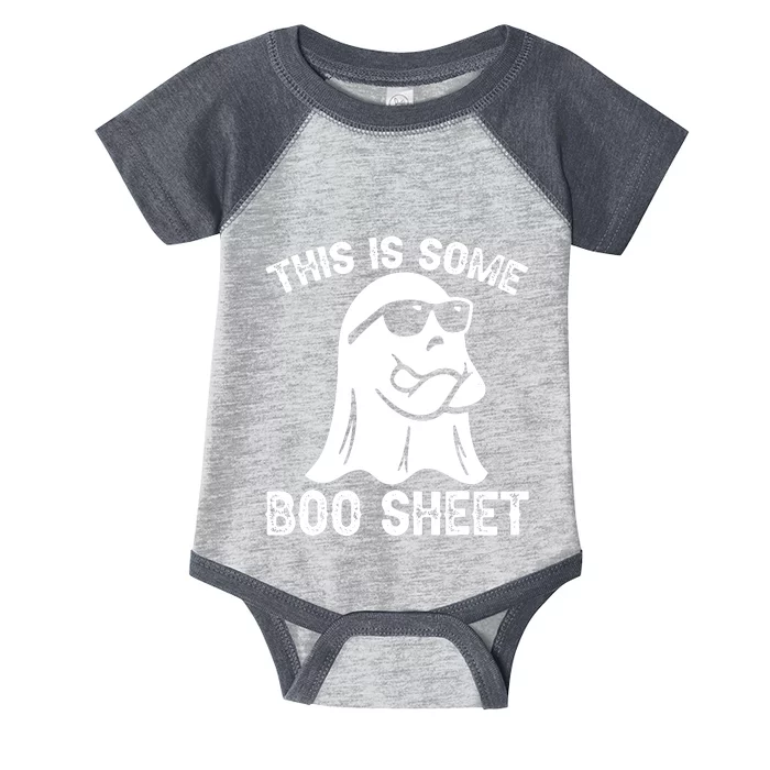 Halloween Retro Boo Ghost This Is Some Boo Sheet Infant Baby Jersey Bodysuit