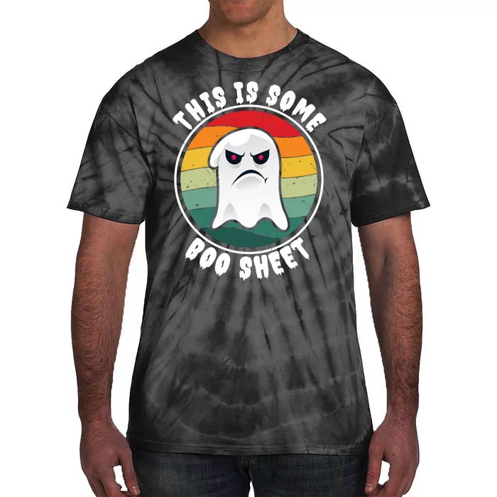 Halloween Retro Boo Ghost This Is Some Boo Sheet Tie-Dye T-Shirt