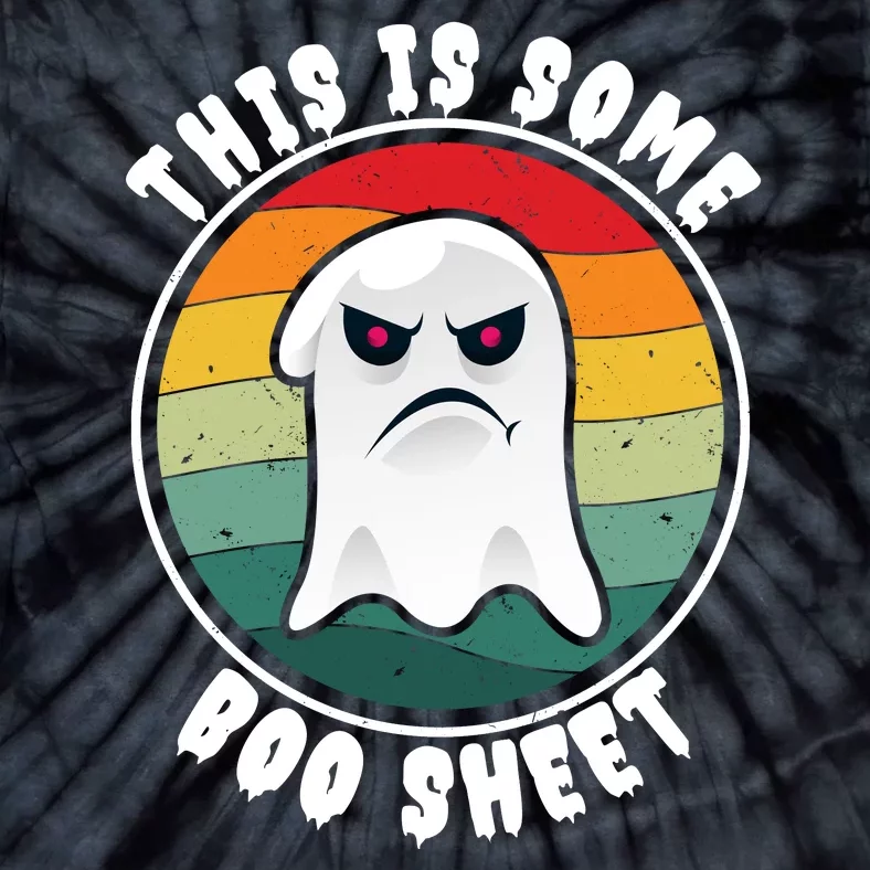 Halloween Retro Boo Ghost This Is Some Boo Sheet Tie-Dye T-Shirt