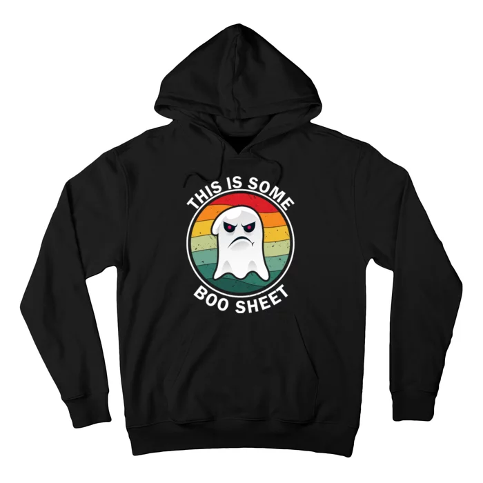 Halloween Retro Boo Ghost This Is Some Boo Sheet Hoodie