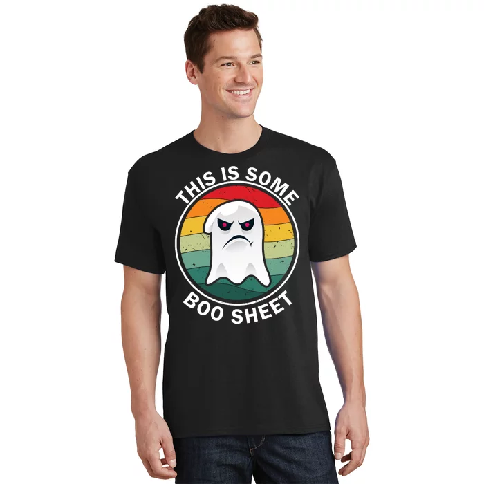 Halloween Retro Boo Ghost This Is Some Boo Sheet T-Shirt