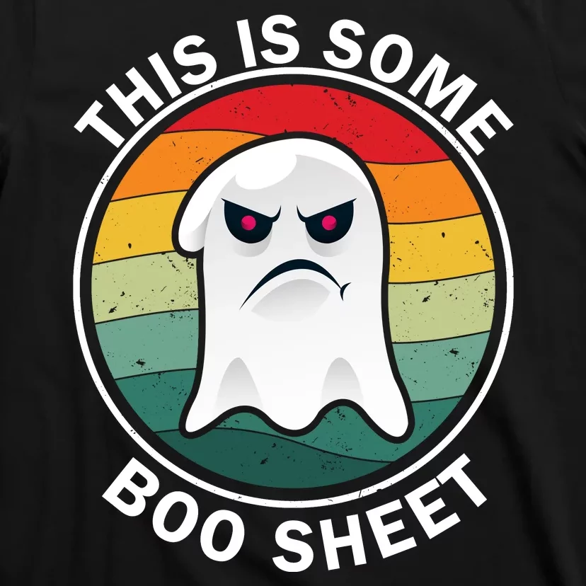 Halloween Retro Boo Ghost This Is Some Boo Sheet T-Shirt