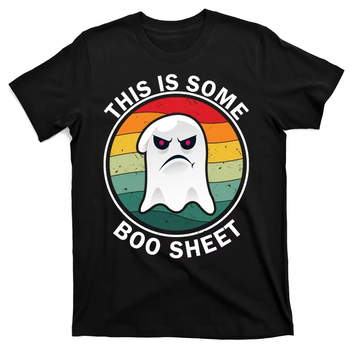 Halloween Retro Boo Ghost This Is Some Boo Sheet T-Shirt