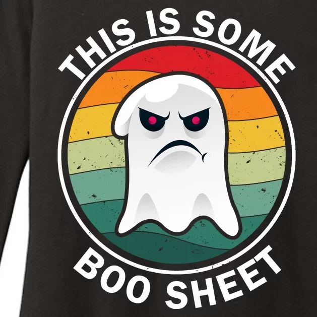 Halloween Retro Boo Ghost This Is Some Boo Sheet Womens CVC Long Sleeve Shirt