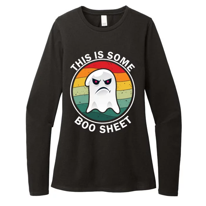 Halloween Retro Boo Ghost This Is Some Boo Sheet Womens CVC Long Sleeve Shirt