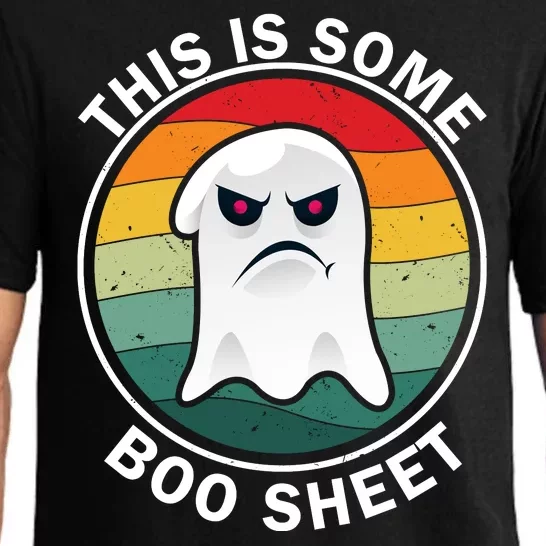 Halloween Retro Boo Ghost This Is Some Boo Sheet Pajama Set