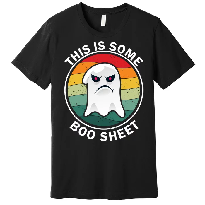 Halloween Retro Boo Ghost This Is Some Boo Sheet Premium T-Shirt