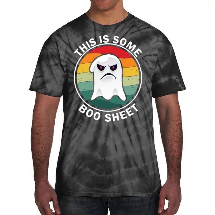 Halloween Retro Boo Ghost This Is Some Boo Sheet Tie-Dye T-Shirt