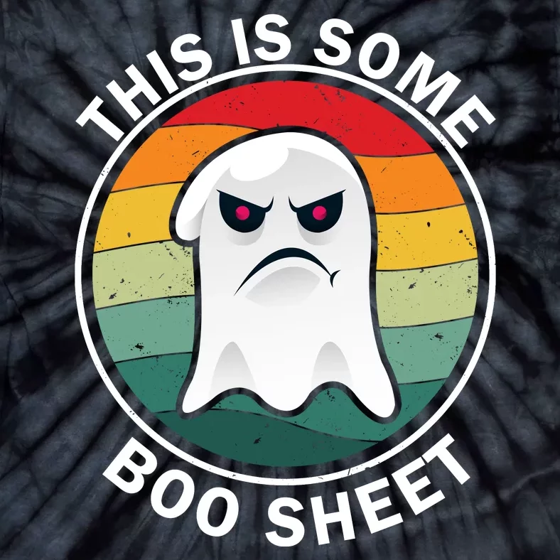 Halloween Retro Boo Ghost This Is Some Boo Sheet Tie-Dye T-Shirt