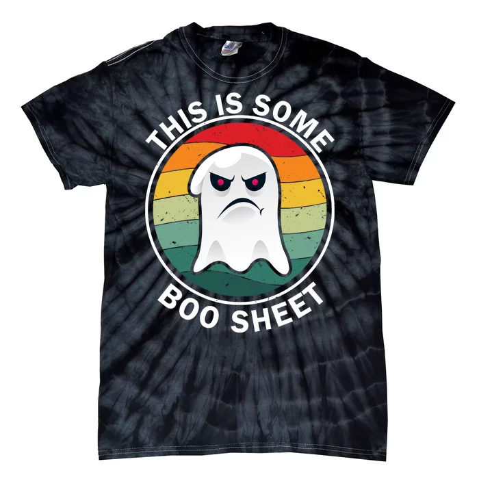 Halloween Retro Boo Ghost This Is Some Boo Sheet Tie-Dye T-Shirt