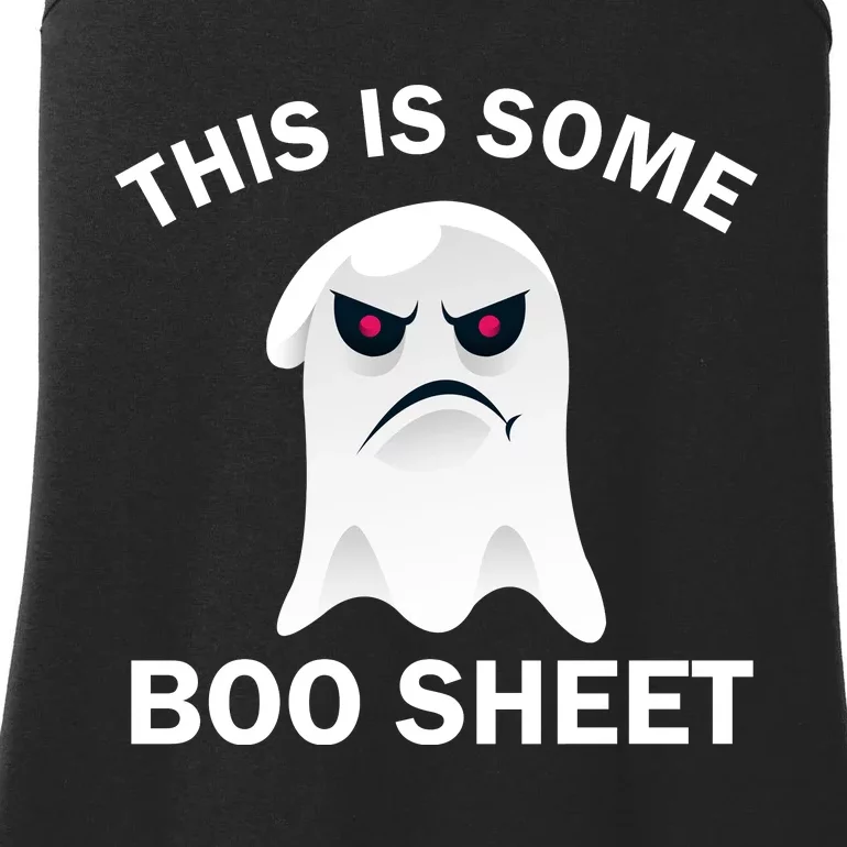 Halloween Retro Boo Ghost This Is Some Boo Sheet Ladies Essential Tank