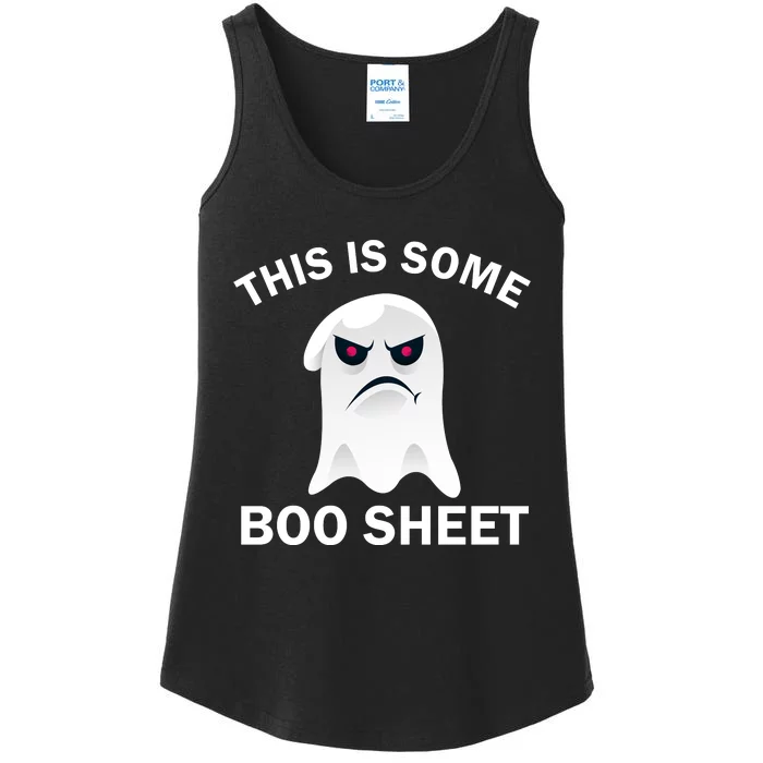 Halloween Retro Boo Ghost This Is Some Boo Sheet Ladies Essential Tank