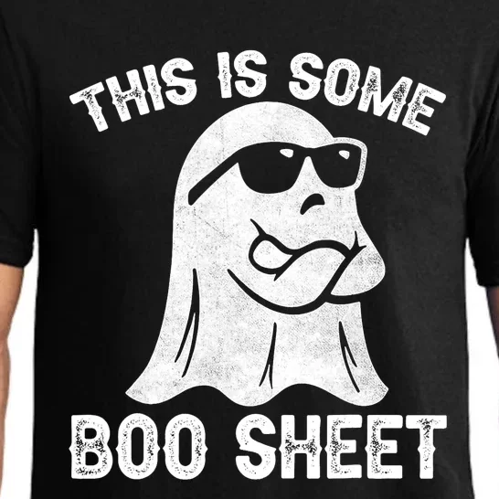 Halloween Retro Boo Ghost This Is Some Boo Sheet Pajama Set