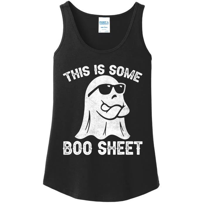 Halloween Retro Boo Ghost This Is Some Boo Sheet Ladies Essential Tank