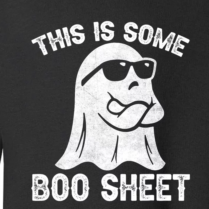 Halloween Retro Boo Ghost This Is Some Boo Sheet Toddler Sweatshirt